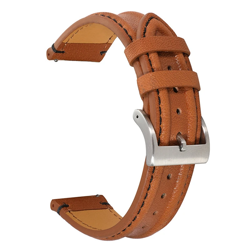 

For Samsung Galaxy Watch 4 Band 40mm/44mm Galaxy Watch 4 Classic Band 46mm/42mm 3 45mm/41mm Genuine Leather 20mm 22mm correa