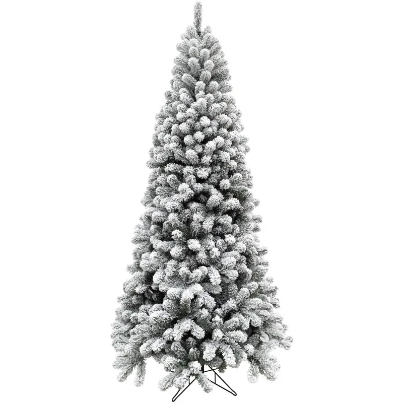 

Ферма Фрейзер Хилл, 6,5 футов, неподсвеченная Снежная Флокированная сосна Аляски, искусственная Рождественская елка | Сильно Флокированная | Реалистичная листва | Стенд