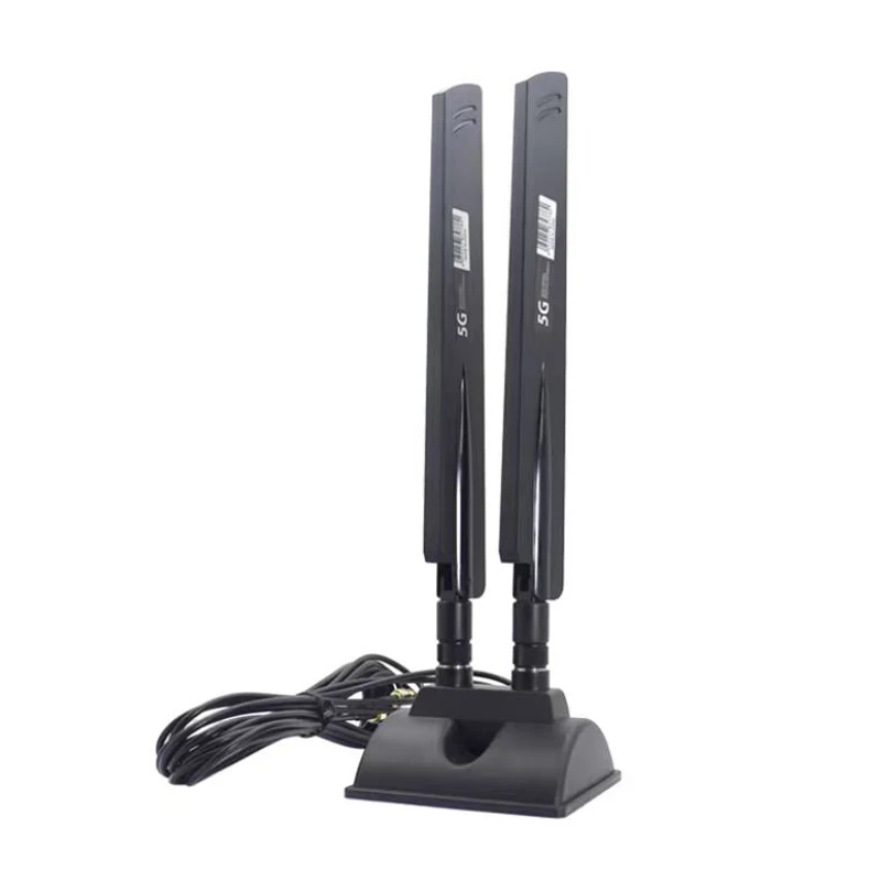 Factory Price 2*2 5G 4G LTE 3G GSM Aerial Omni External WiFi Wireless CPE Pro Router Antenna With TS9 SMA Male Magnetic Base