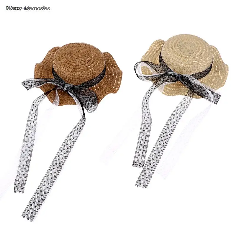 

1 шт., соломенная шляпа для кукол, 1/6