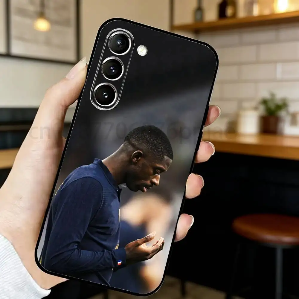 Фото Чехол для телефона Football 10 для Samsung S20,21,22,23,24,25,26 для D-Dembele-S Ultra,Plus,Lite,FE, черный мягкий чехол №4