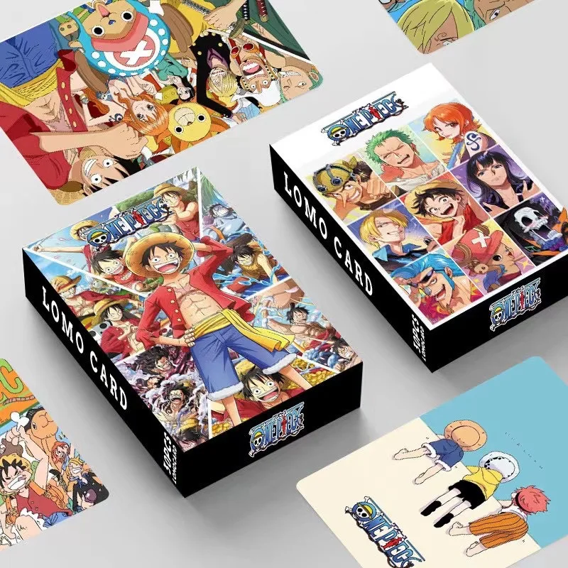 

New! 30pcs/set ONE PIECE LOMO Card Anime Peripheral Greeting Card Bookmark Double Sided Ins Collectors Gift Box Cartoon Hobby