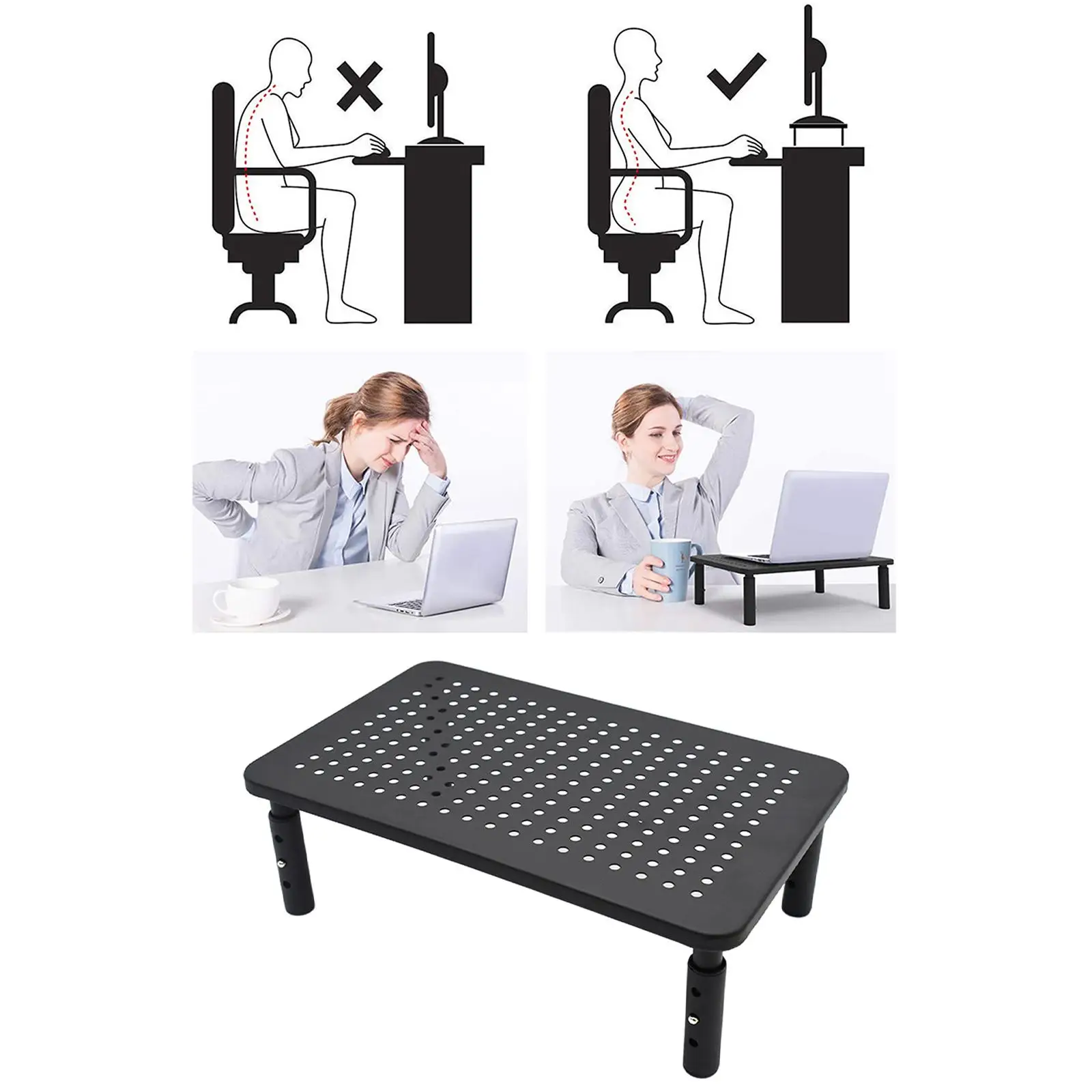 Подставка для монитора эргономичная металлическая подставка с сетчатой