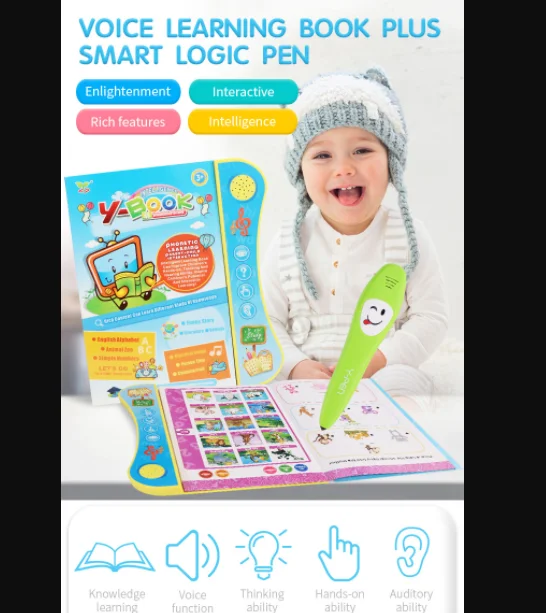 

Children's English e-point reading audio children's learning books children's early education toys