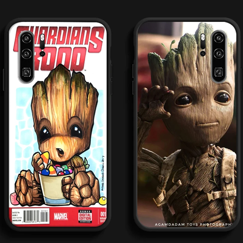 

Marvel Groot Cartoon Phone Cases For Huawei Honor Y6 Y7 2019 Y9 2018 Y9 Prime 2019 Y9 2019 Y9A Cases Funda Soft TPU Back Cover