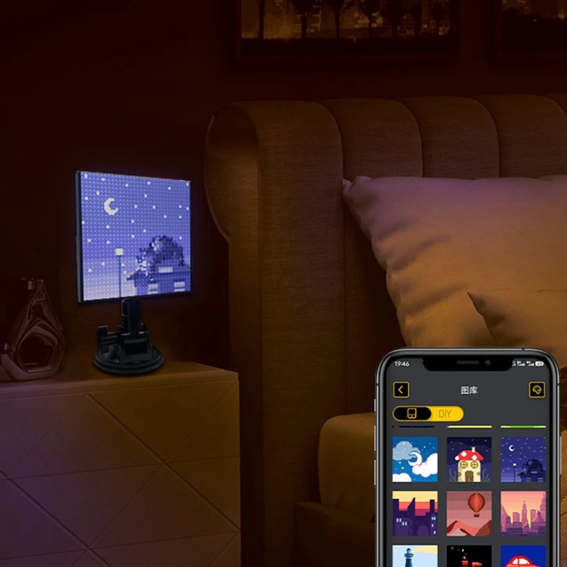 HD 64X6 4 светодиодный панель экрана на автомобильном цветном освещении показать