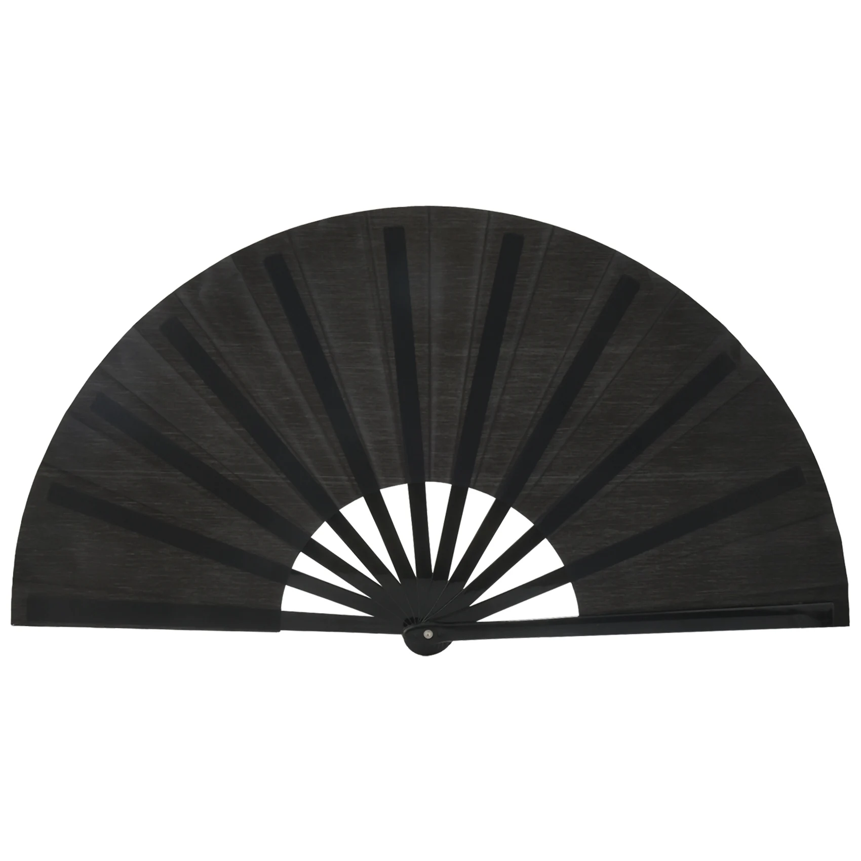 

2 Pieces Folding Fan Nylon Cloth Handheld Folding Fan Chinese Tai Fan Black Decoration Fold Hand Fan For Party Favors