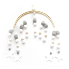 Деревянный Колокольчик для детской кроватки, подвесной мобиль сделай сам для зрительно-моторной связи в спальне, экологически чистая детская кроватка в скандинавском стиле, легкий подарок