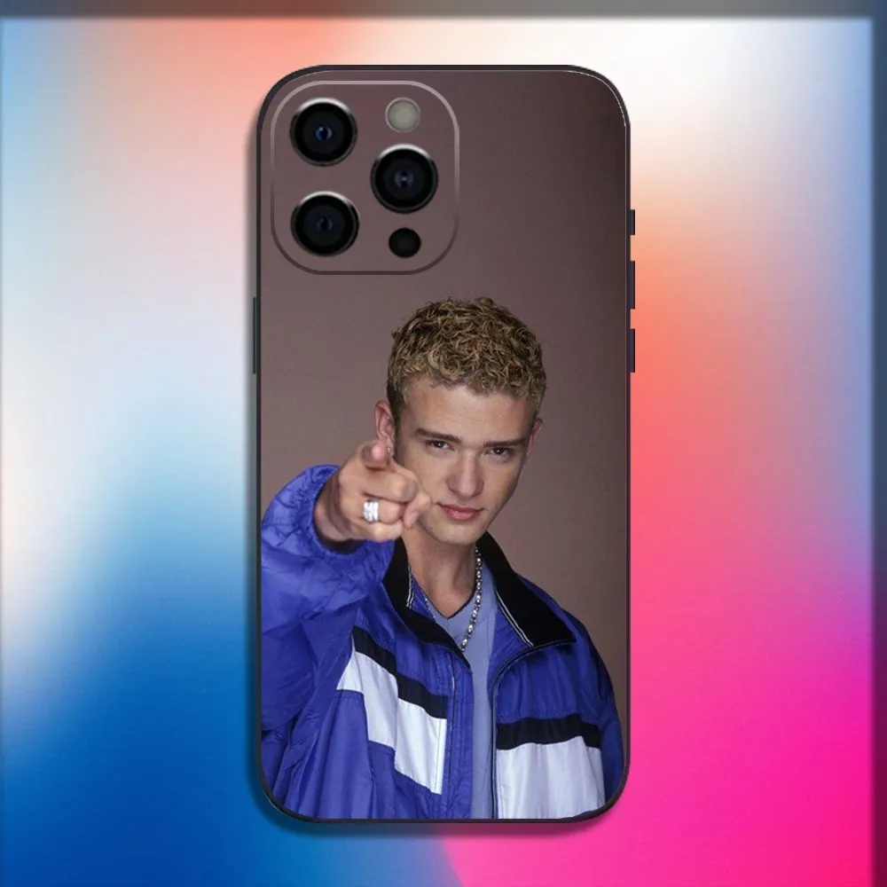 Singer Justin T-Timberlake Phone Case For iPhone 16 15 14 13 12 11 Pro X XS Max XR Plus Mini Soft Black Cover