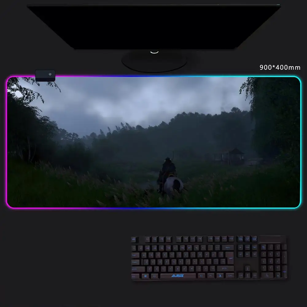 KCD2 Коврик для мыши Игровой плеер RGB ПК Геймер Мальчики такие как PS5 Клавиатура