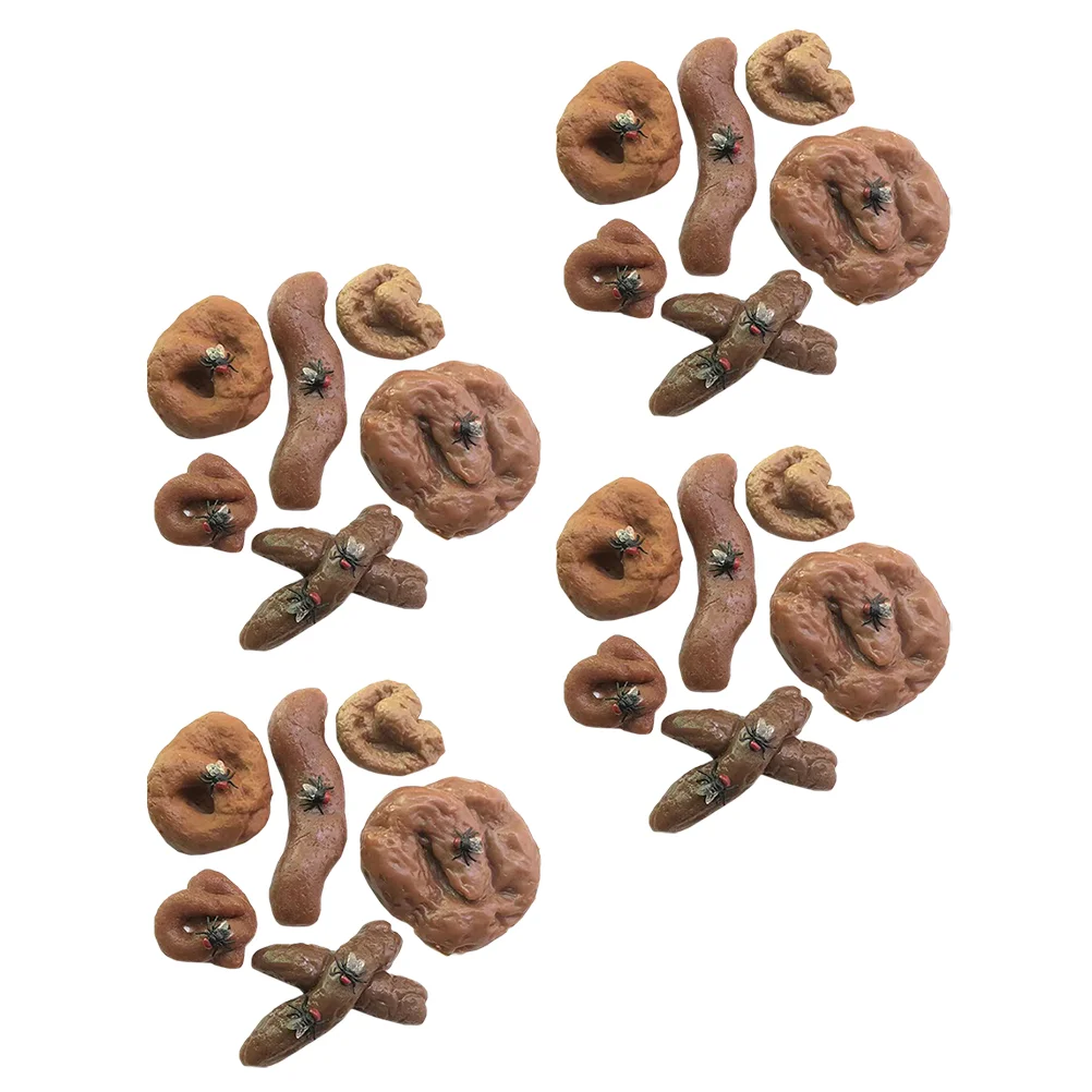

24pcs Simulation Poop Realistic Poo Toys April Fool's Day Tricky Props