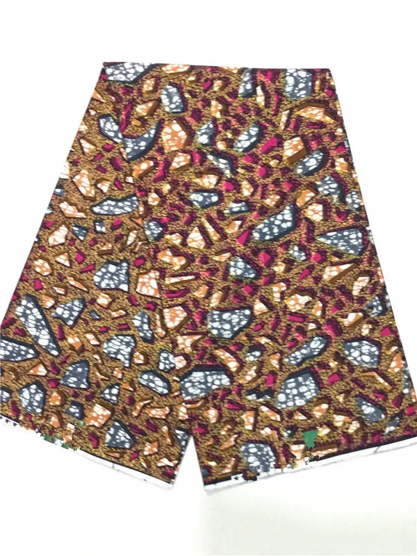 Горячая Распродажа качественные африканские блестящие восковые золотые ткани