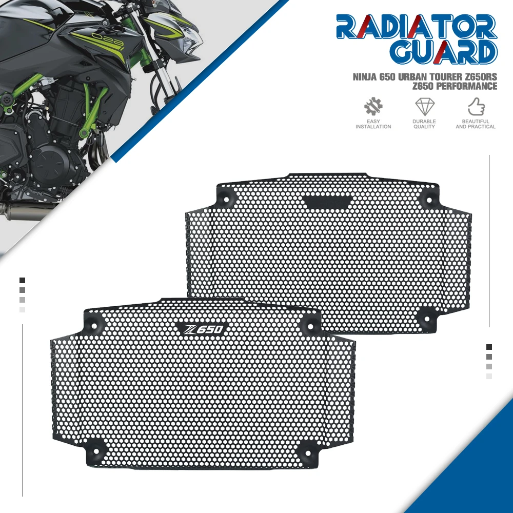 

For KAWASAKI Ninja 650 Urban Tourer Z650RS Z650 Z 650 Performance Motorcycle Parts Radiator Tank Grille Guard Cover Protection