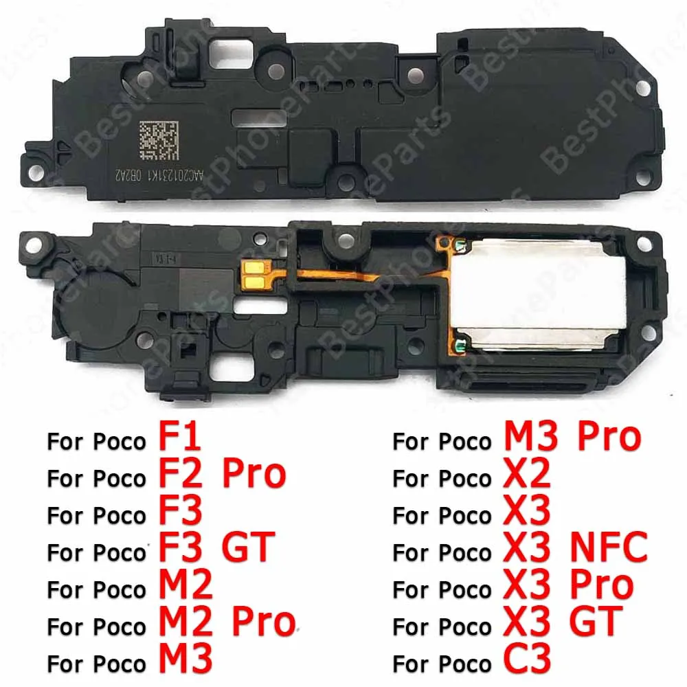 

Buzzer Ringer For Xiaomi Pocophone Poco X3 NFC C3 F1 F2 Pro F3 GT M2 M3 Loudspeaker Original Sound Module Loud Speaker
