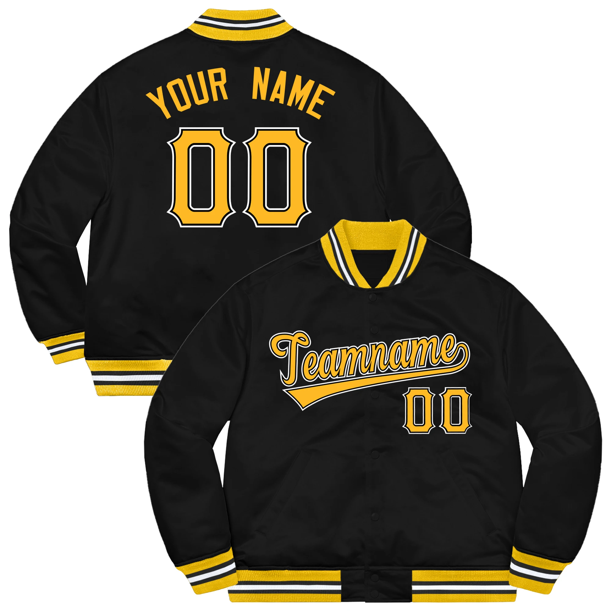 Custom Men's Baseball Track Jacket Personalized Stitched Letter and Number Spring Coat Demi-Season Bomber Jacket Workout Tops