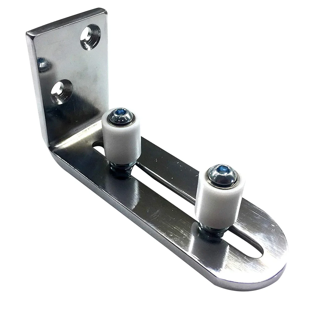 

Wall Mount Anti Swinging Fixing Accessories Barn Door Guide Roller Practical Hardware Dual Wheel Ultra Smooth Parts Adjustable