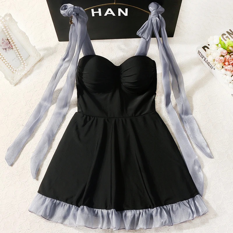 

YinFengTing New Women One Piece Swimwear Push Up Bathing Suits Swim Beach Dress Sexy Holiday Beachwear Bandage Swimsuit 2023