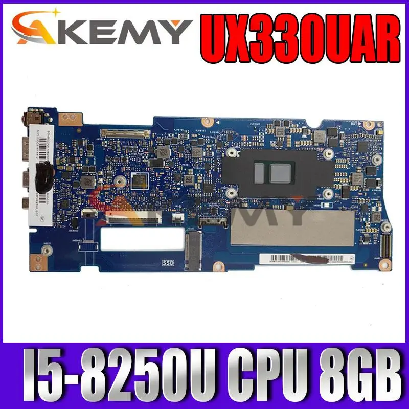 

Ux330лампы, с процессором I5-8250U 8 ГБ, для ASUS ux33077, UX330UA, UX330U, U3000U, материнская плата ноутбука, Протестировано нормально