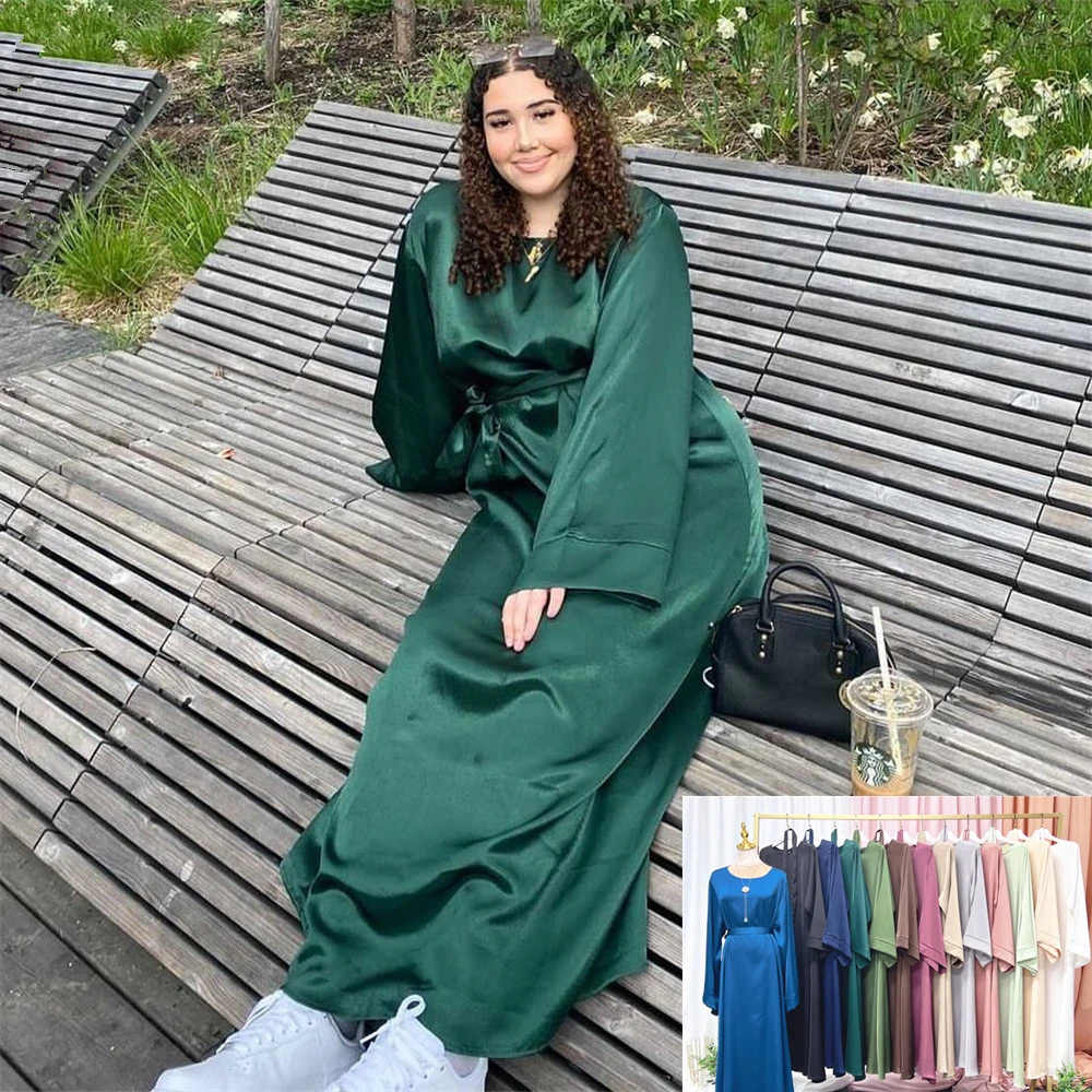 

MD Abayas For Women Dubai 2022 Ramadan Muslim Modest Dress Turkey Malaysia Long Sleeve Kaftan Kimono Prayer Clothes Djellaba