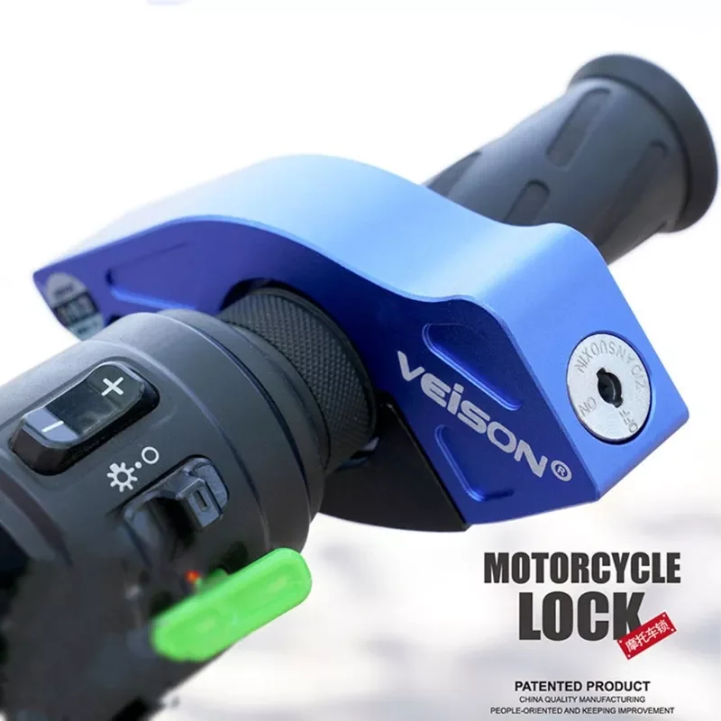 Motorcycle Anti Theft Padlock Security Safety Waterproof Throttle Handle Lock D0UC enlarge