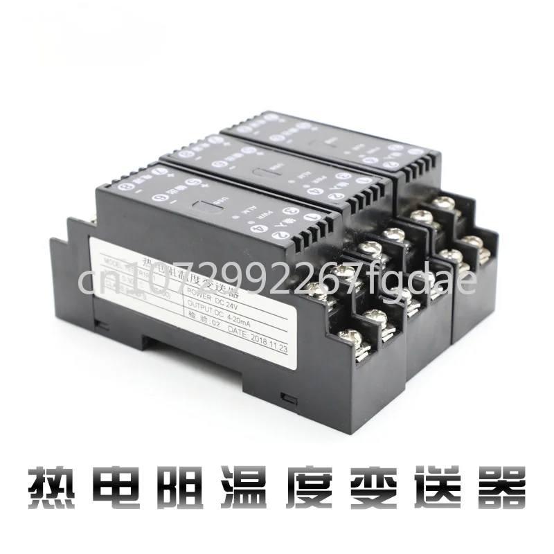 

Thermal Resistance Pt100 CU50 Temperature Transmitter Signal Isolator Conversion 4-20ma Output Module 0-10V