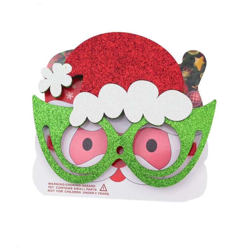 Hat Glasses Frames Christmas Bearded Glasses Frames Children Adult New Year Party Dress Up Christmas Glasses