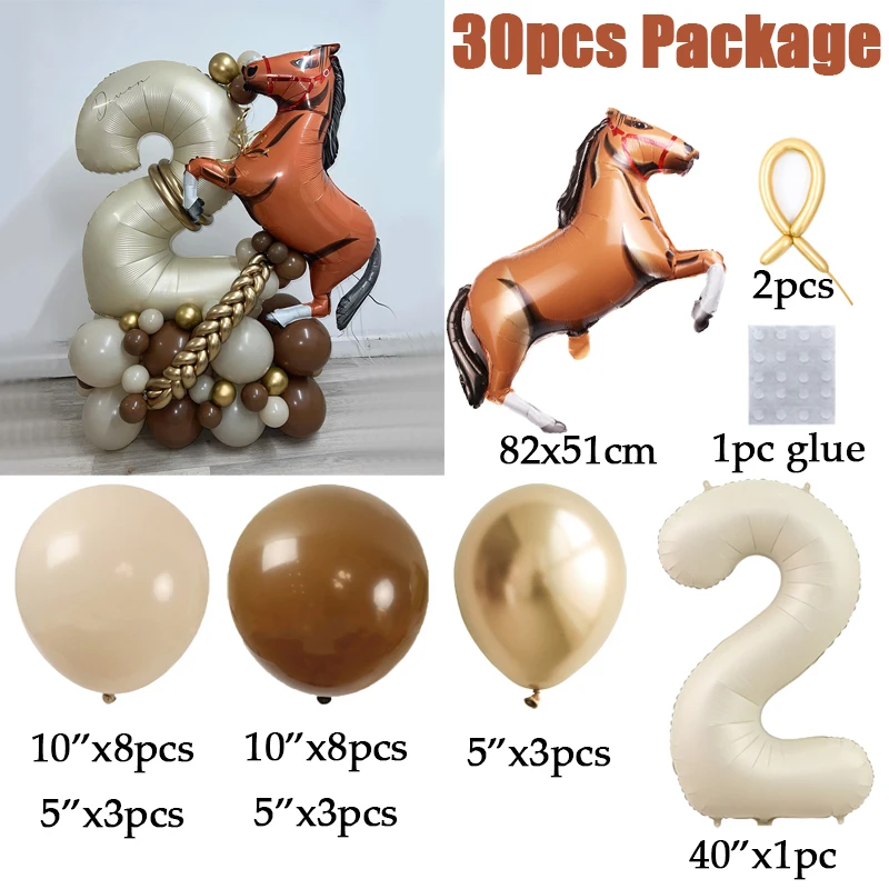 

Набор фольгированных шаров OLOEY лошадки 40 дюймов