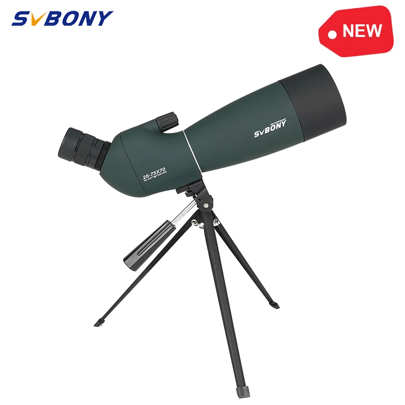 

SVBONY SV28 PLUS Telescope 25-75x70 Spotting Scope Monoculars Bak4 FMC Waterproof With Tripod for Shooting camping equipment