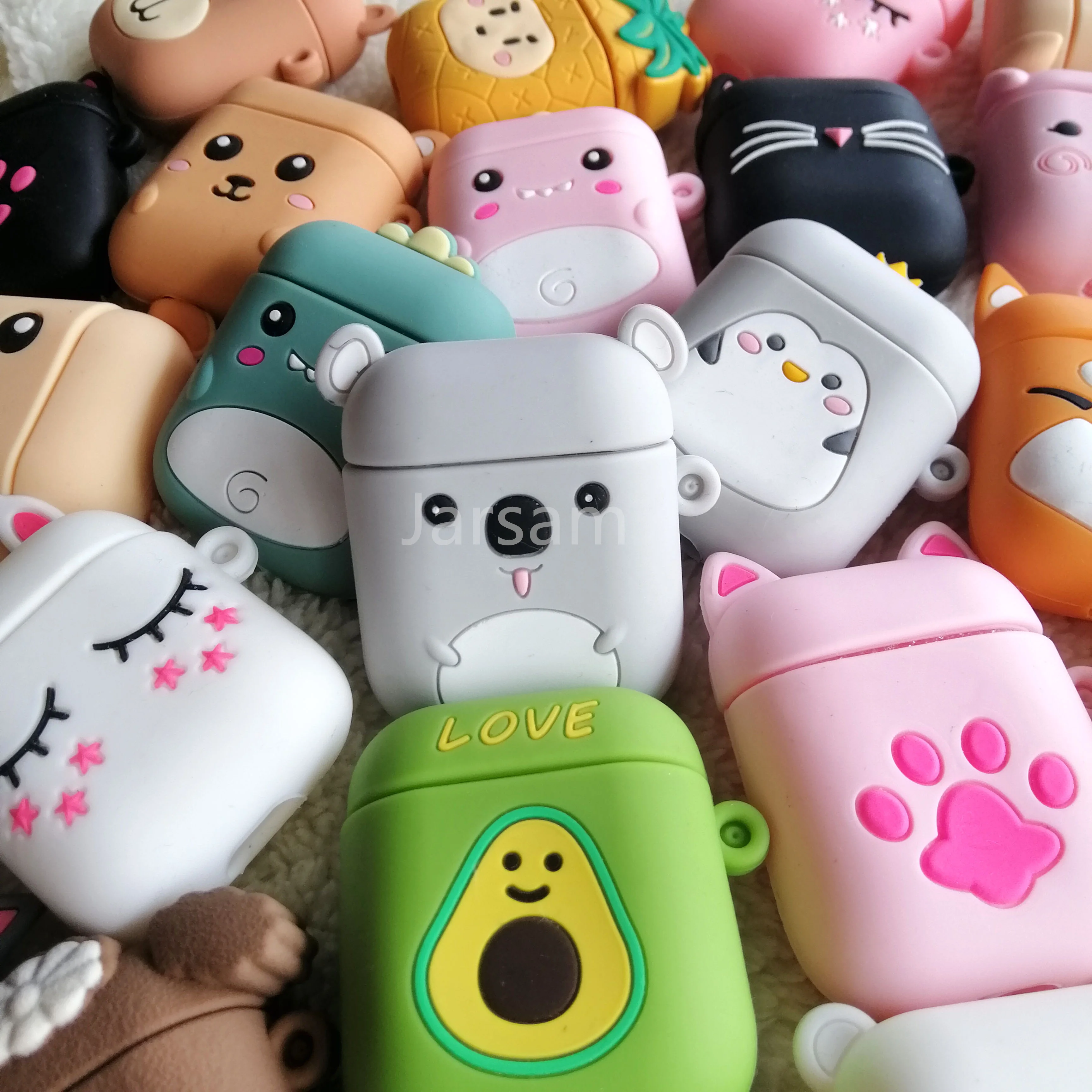 

Силиконовый чехол для Airpods 2, чехол с мультяшным медведем для air pods, милый чехол для наушников, 3D чехол для наушников, аксессуары для arpods