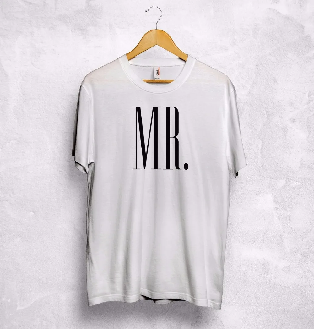 

Summer Cotton Fitness Clothing Mr Mrs Smith T Shirt Matching Couple Wifey Hubby Husband Valentines Gift Love Fitness Tee Shirts