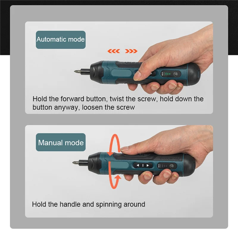 

Mini Electric Screwdriver Set Multifunctional Screwdrivers Repairing Tool Kit Electric Screw Driver with 2Pcs