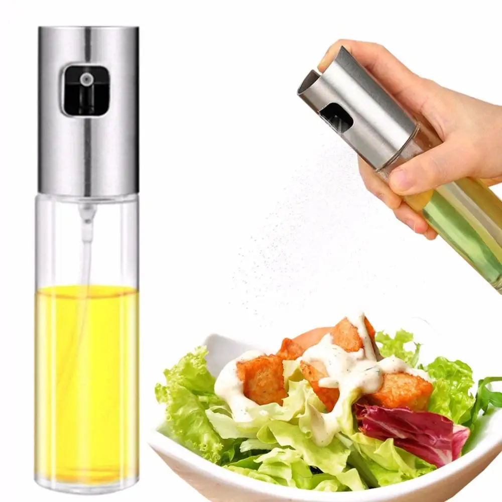 

Kitchen Baking Oil Cook Oil Spray Empty Bottle Vinegar Bottle Oil Dispenser Cooking Tool Salad BBQ Cooking Glass Oil sprayer 1pc