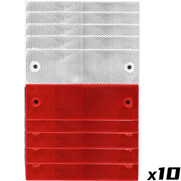 Грузовик прицеп прямоугольный пластиковый отражатель светоотражающая лента клейкая автобезопасность ночная предупреждающая пластина наклейки автомобильные аксессуары