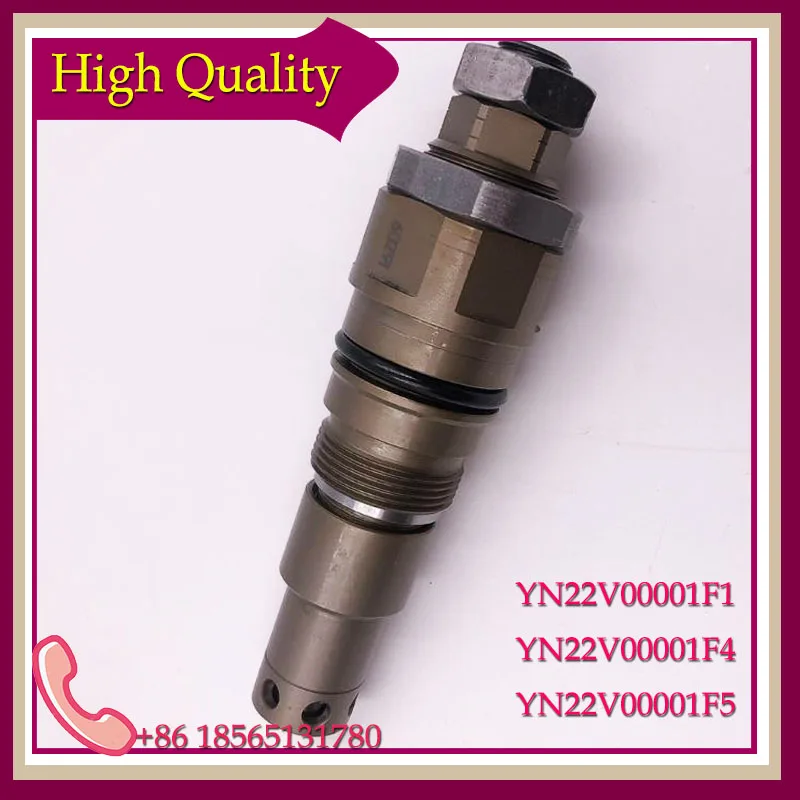 

Original Quality Main Relief Valve YN22V00001F1 YN22V00001F4 YN22V00001F5 for SK200-6 SK200-8 SK230-6E Kobelco Excavator Parts