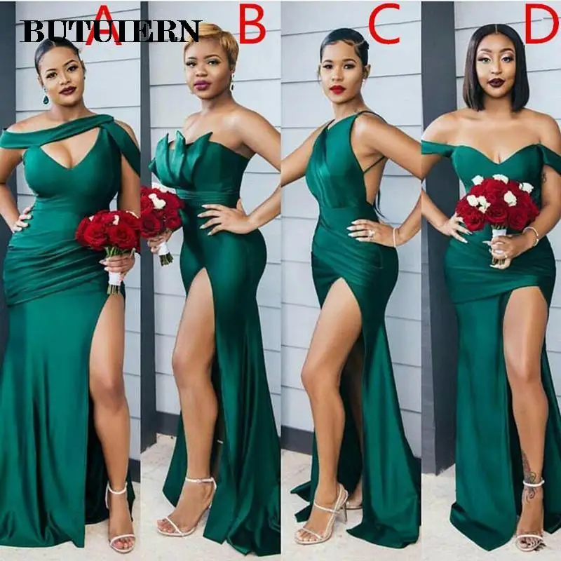 2022 платье подружки невесты с Боковым Разрезом длинное Индивидуальный размер