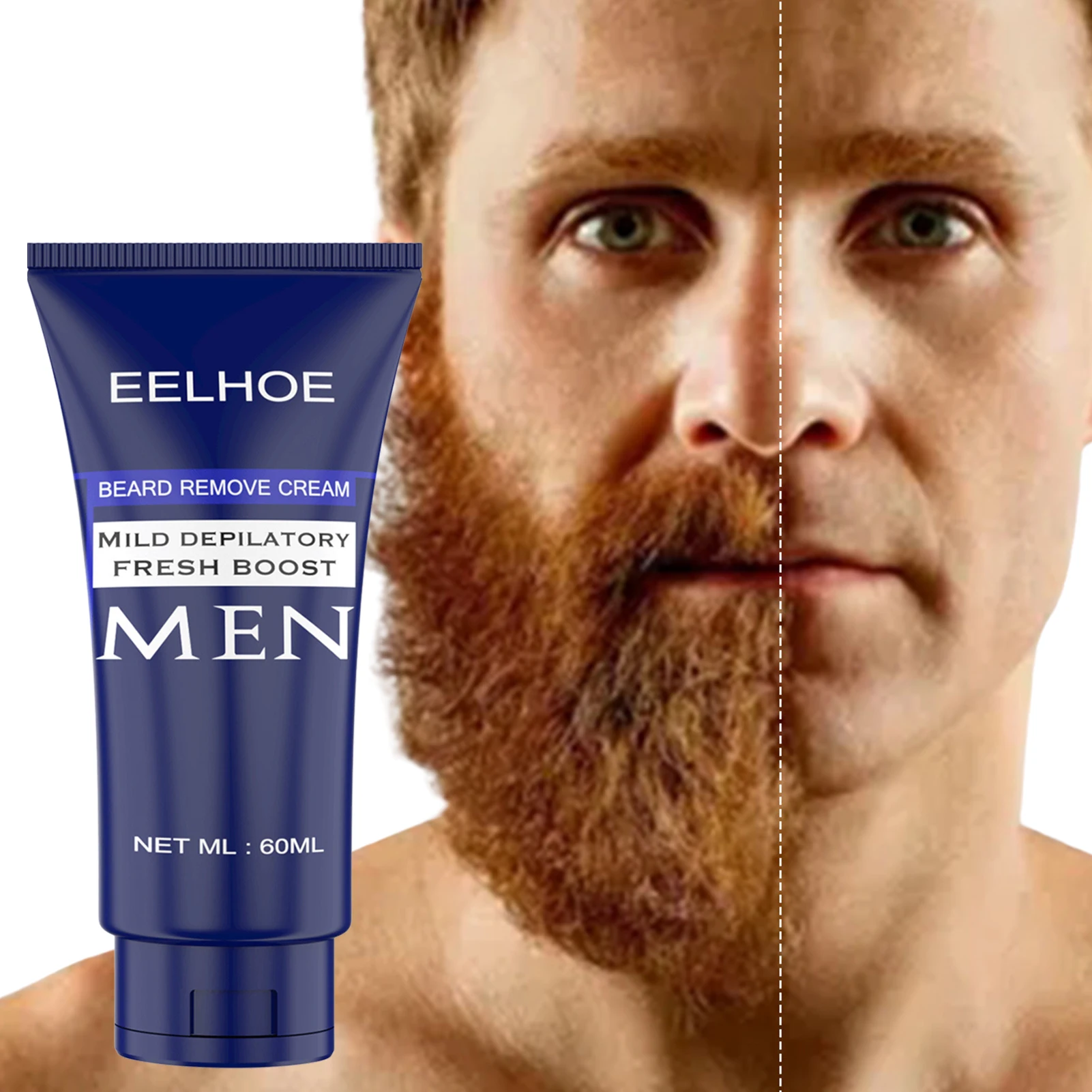 

Эффективный крем для удаления волос для мужчин, мягкий питательный Гладкий крем 60 мл