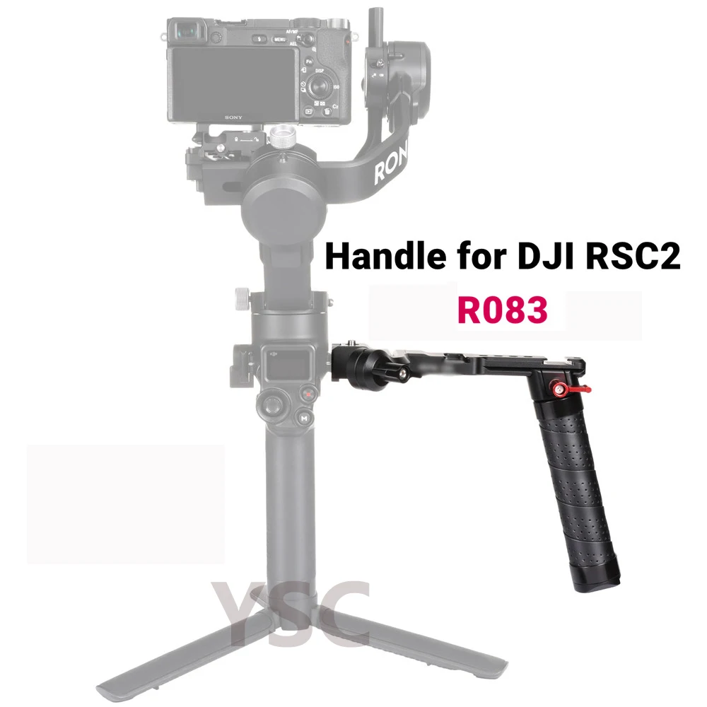 

Ulanzi UURig R083 Handle Grip for DJI RS2/RSC2 Camera Gimbal Accessories Handgrip with 1/4'' Screw Cold Shoe Mount Monitor Mic