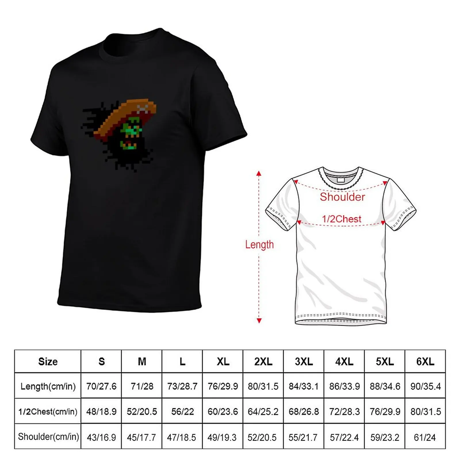 Фото Футболка LeChuck - 8 bit T-Shirt, повседневная рабочая футболка №2