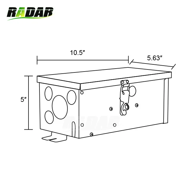 Трансформатор освещения с несколькими кранами 50 Вт из нержавеющей стали низкое