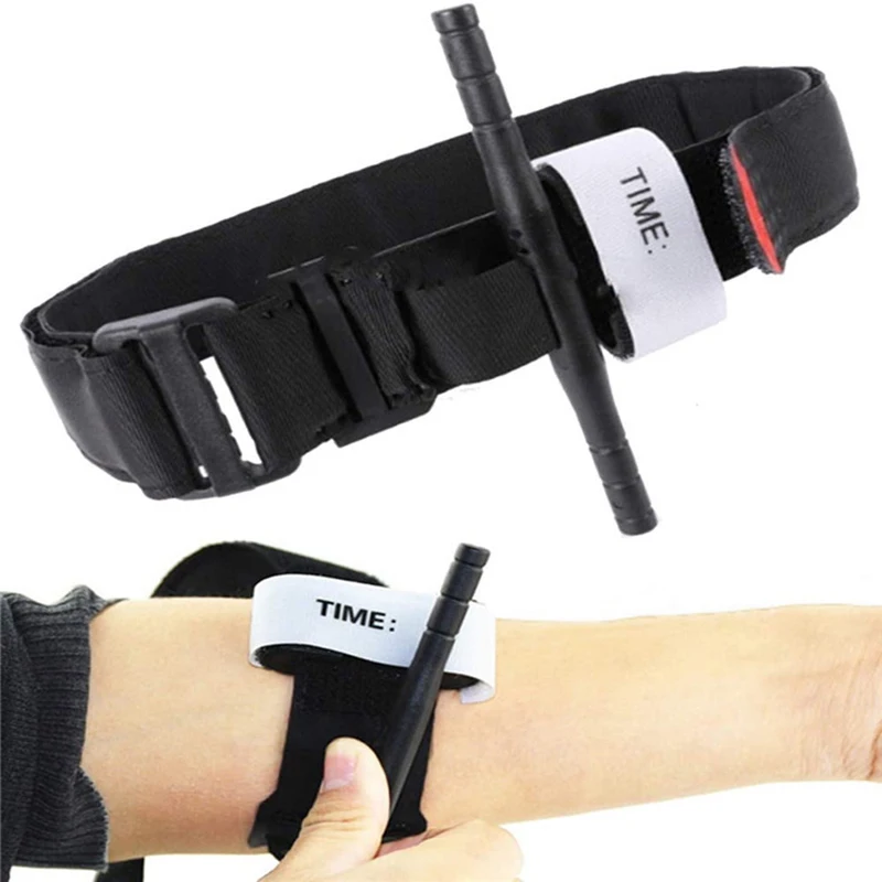 

First Aid Kit Tourniquet Survival Tactical Combat Application Red Tip Military Medical Emergency Belt For Outdoor Exploration