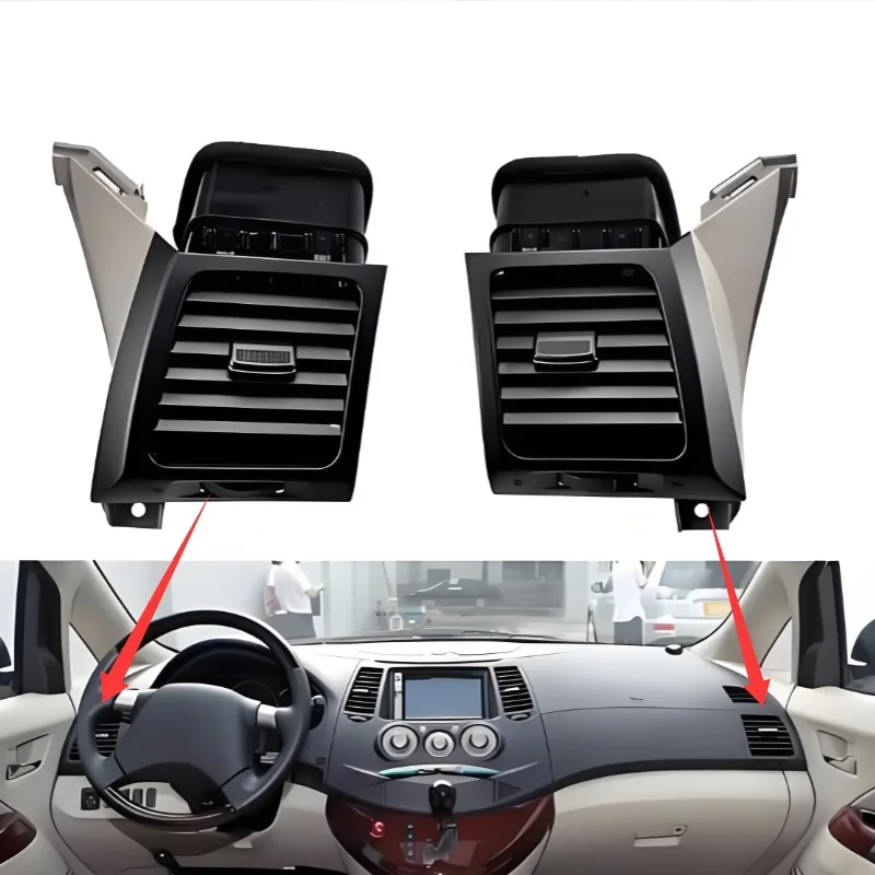 Фото Вентиляционная решетка кондиционера LIUQUAN для Mitsubishi Grandis 2003-2011, установка на воздуховод автомобиля №2