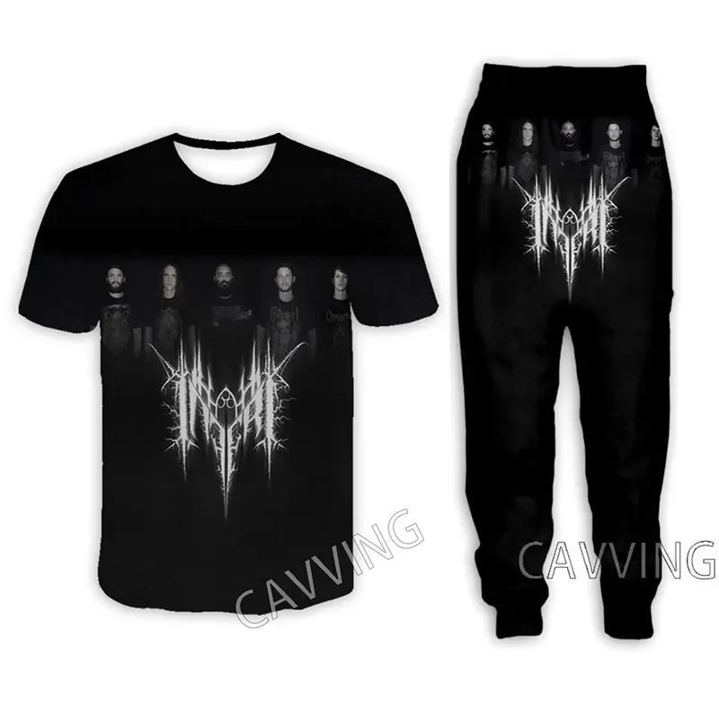 Костюм из футболки и брюк с 3D принтом