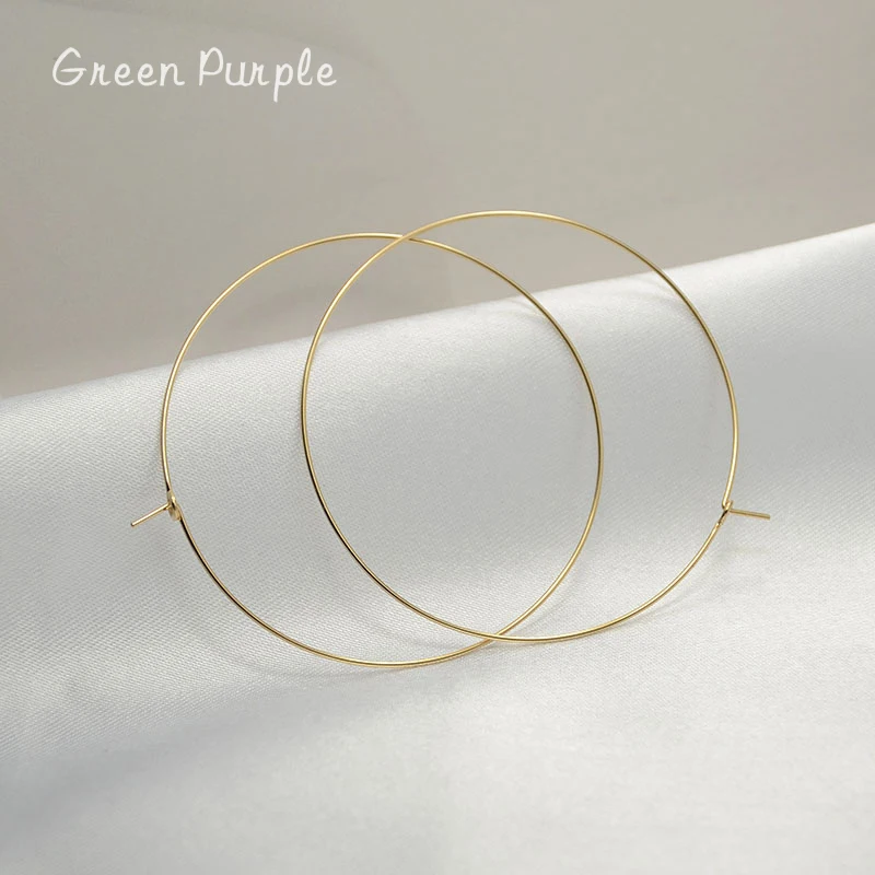 

Dainty Curve Circle Earrings 14K Gold Filled Handmade Jewelry Brincos Vintage Gold Pendientes Oorbellen Earrinngs For Women