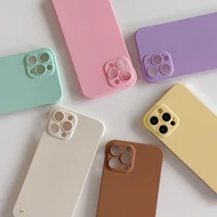 ultra slim thin macaron color hard plastic matte back clear phone case for iphone 11 12 13 iphone13 pro max iphone11 cover shell