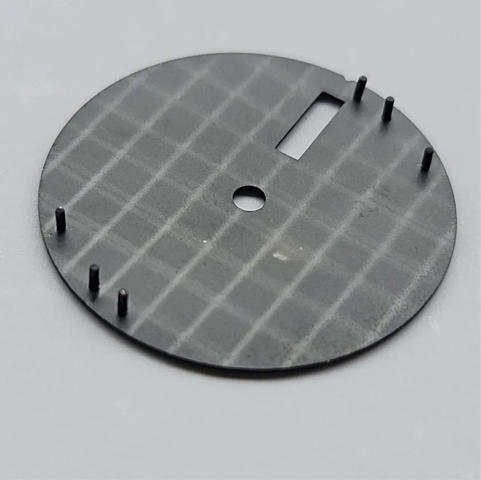 New modification watch accessories dial color nail with green luminous 28.5mm dial black suitable for Japanese NH36 movement