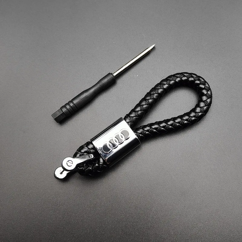 Автомобильный Стайлинг 3D металлическая + кожаная эмблема автомобильный брелок