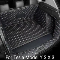 car trunk mat floor mat set fully surrounded foot pad car waterproof non slip tpe xpe for tesla model 3 model y model s model x