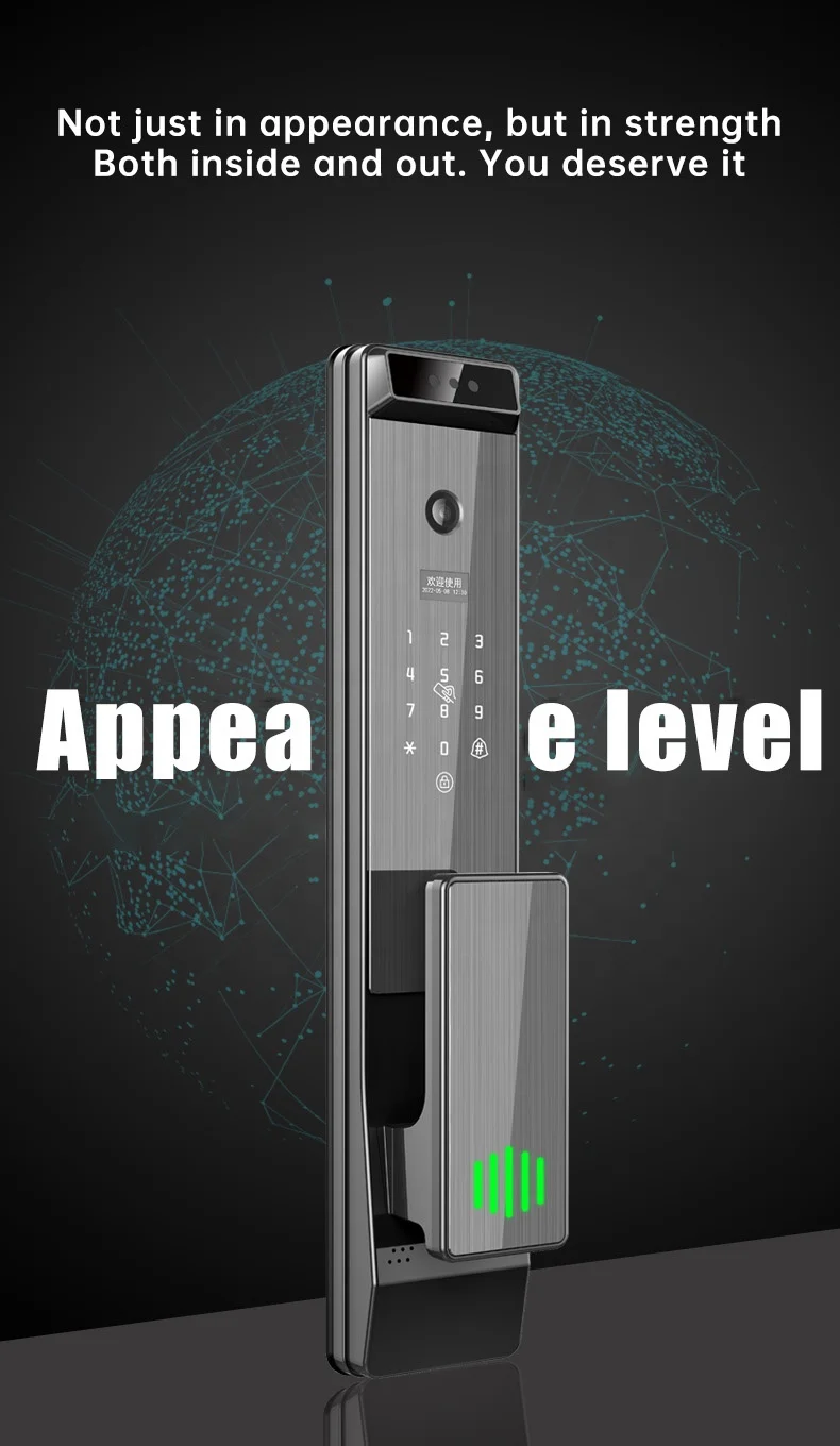 Умный замок YOUHE Tuya автоматический биометрический комбинация приложений Wi-Fi с