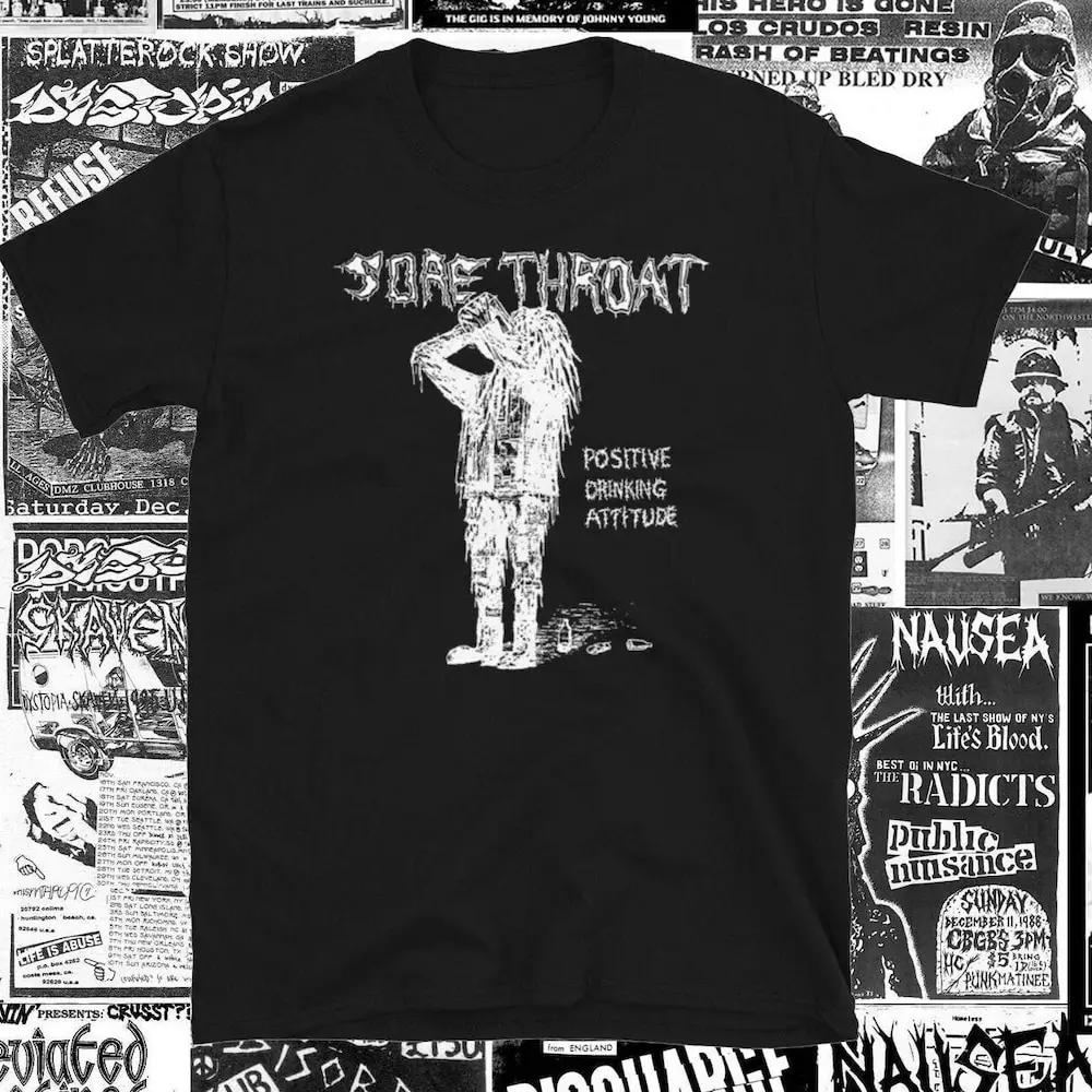 Рубашка с коротким рукавом и горловиной в стиле панк