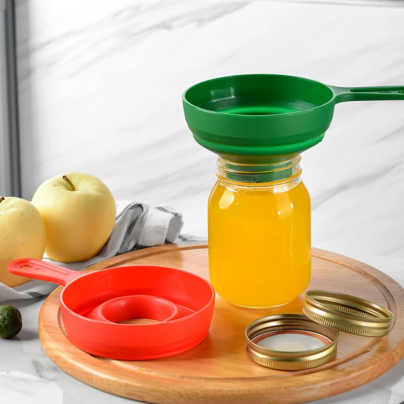 

Folding Spice Large Canned Jar Spice Funnel Food Grade Telescopic Funnel Pp Plastic Funnel Kitchen Tools Silicone